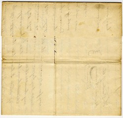 1831, Hardins CT to Elizabethtown CT hand carried entired letter from ...