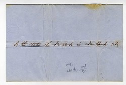 1849, New York to Philadelphia PA hand written letter from J. Laurie ...