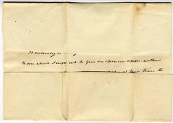 1834, Hartford CT to Hamton CT entired hand written lettern from Th. ...