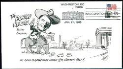 1985, illustrated cover Ronald Reagan Inauguration Washington DC.