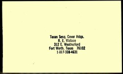 1986, event cover Pioneers Day Forth Worth TX.