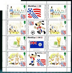 Fußball-WM USA-Kleinbogen 1994.