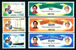 Hochzeit von Prinz Charles und Lady Diana-Satz 1981.