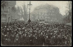 Wahlrechtskundgebung in Frankfurt/Main auf der Hundswiese 27.2.1910, ...