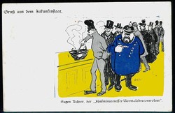 Edmund Ede, Karikatur-Karte der SPD über den 'Gruß aus dem ...