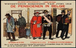 Belgien: Juni 1912, Propagandakarte über Ungerechtigkeit bei ...