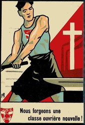 Belgien: Congres Jocistes, Ereignis-Karte, gelaufen 1933, leicht ...