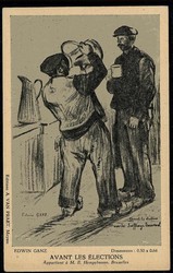 Belgien: Edwin Ganz, Avant Les Elections, um 1910, ungebraucht, gute ...