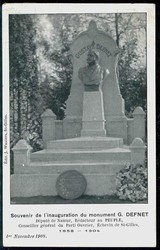 Belgien: Denkmal von Gustave Defnet, November 1908, ungebraucht, gute ...