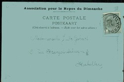 Belgien: AK um 1900, gelaufen, gute Erhaltung.