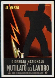 Italien: seltene, mehrfarbige Karte zum Thema ...