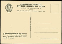 Italien: seltene, mehrfarbige Karte zum Thema ...