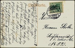 Erinnerungskarte an den Volkskomponisten Heinrich Pfeil, gelaufen ...