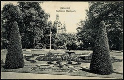 Mannheim, AK 'Partie im Stadtpark', rs. mit SST 'SPD-Parteitag 1906', ...