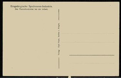 Fotokarte 'Erzgebirgische Industrie', hier 'Die Tierreifendreher bei ...