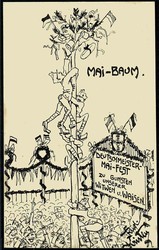 Humor-Karte zum 1. Mai 'Mai-Baum', ungebraucht, gute Erhaltung, ...