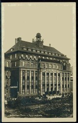 Fotokarte aus Leipzig mit Gebäude der Arbeiter-Turn- und Sportschule ...