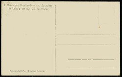 Erinnerungskarte an das 1. Deutsche Arbeiter- Turn- und Sportfest in ...
