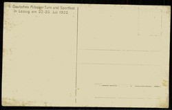 Erinnerungskarte an das 1. Deutsche Arbeiter- Turn- und Sportfest in ...