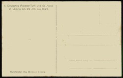 Erinnerungskarte an das 1. Deutsche Arbeiter- Turn- und Sportfest in ...