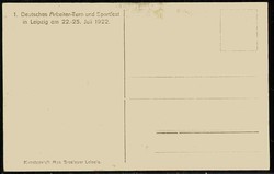 Erinnerungskarte an das 1. Deutsche Arbeiter- Turn- und Sportfest in ...
