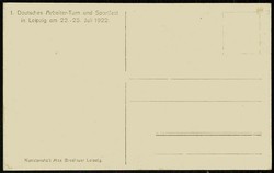 Erinnerungskarte an das 1. Deutsche Arbeiter- Turn- und Sportfest in ...