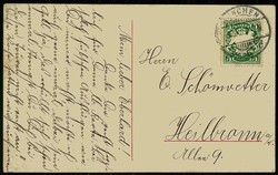 Fotokarte eines Kindes vor Weinglas und Zigarre, gelaufen München ...