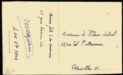 Propaganda-/Kunst-Karte über Straßenkampf, rs. datiert 1949, gute ...