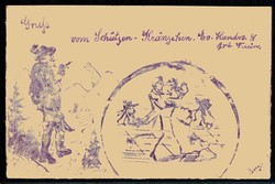 Erinnerungskarte vom Schützen-Kränzchen des ev. Handwerker- und ...