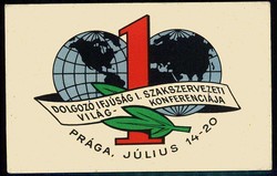 Erinnerungskarte an einen Kongress in Prag, wohl nach 1950, ...