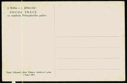 Fotokarte eines Arbeiter-Denkmales, datiert Prag 1921, ungebraucht, ...