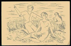 Politische Kunstkarte mit sozialem Hintergrund, ungebraucht, gute ...