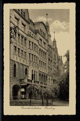 Erinnerungskarte der Gewerkschaftsbewegung, hier 'Gewerkschaftshaus ...