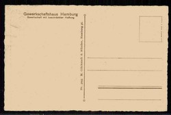Erinnerungskarte der Gewerkschaftsbewegung, hier 'Gewerkschaftshaus ...