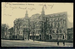 Fotokarte 'Gewerkschaftshaus in Hamburg', gelaufen 1907, gute ...