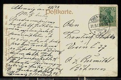 Erinnerungskarte 'Gruß vom Zimmerer-Vergnügen', gelaufen Chemnitz ...