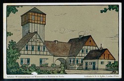 Erinnerungskarte 'Arbeiter-Wohnhausgruppe mit Wasserturm in Rehfelde ...
