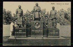 Fotokarte über das Denkmal der Arbeit in Zeitz, gelaufen (Marke ...
