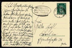 Geburtstags-Glückwunschkarte, vs. Vignette, gelaufen Magdeburg 1928, ...