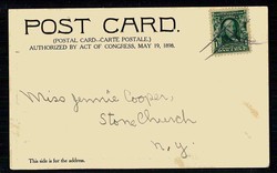 Humorkarte über die Rollenverteilung im Haushalt, um 1900, ...