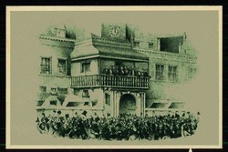 Sonderkarte '100 Jahre Revolution von 1848', hier Robert Blum, blanko ...