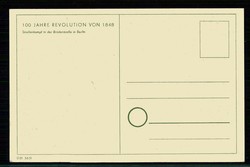 Sonderkarte '100 Jahre Revolution von 1848', hier Straßenkampf in ...