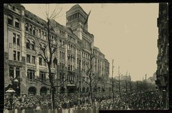 Erinnerungskarte an den Wiederaufbau des Leipziger Volkshauses 1. Mai ...