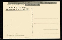 Gedenkkarte zum 5. Verbandstag des Verbandes deutscher, weiblicher ...