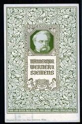 Erinnerungskarte des Männerchores Werner von Siemens aus Wien, mit ...