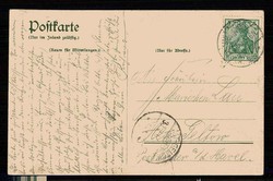 Fotokarte 'Bei den Auswandererhallen in Hamburg', gelaufen 1905, gute ...