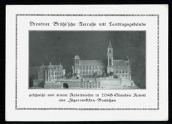 Foto/Spendenkarte mit Gebäuden in Dresden, um 1920, ungebraucht, ...
