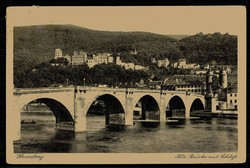 AK rs. mit Werbestpl. des Arbeitsamtes Heidelberg, etwas stockig, ...