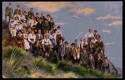 Thematik-Karte 'Freizeit/Erholung/Geselligkeit', hier Wandergruppe in ...