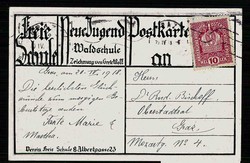 Kunst/Werbekarte für die freie Schule 'Neue Jugend', herausgegeben ...